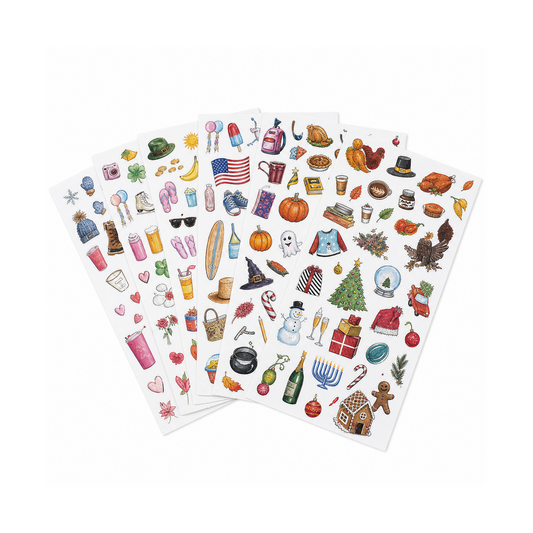 Vintage Seasonal Planner Sticker Pack